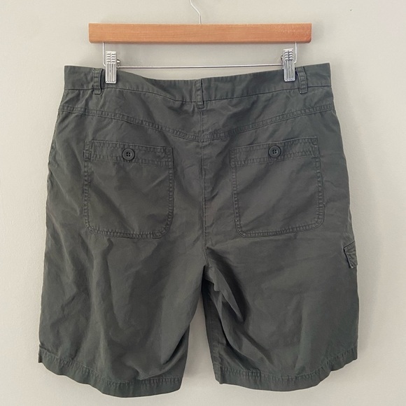 Long Tall Sally Sage Green Chino Khaki Bermuda Style Cotton Utility Shorts - Picture 2 of 4